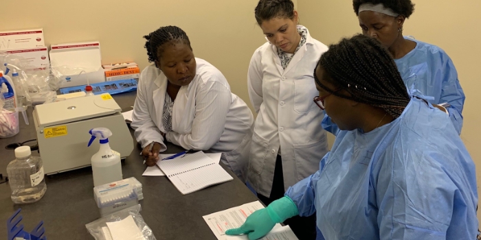 SEEG training on COVID-19 diagnostics for lab technicians in Namibia