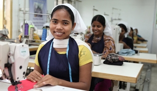 This young woman in Bangladesh is prepared to work hard to contribute to her family’s income. Social protection systems can help her stay healthy and productive.