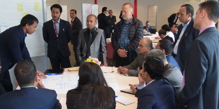 Nepal team discussing way forward at Tokyo L4UHC module