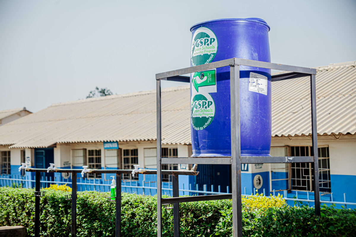 New handwashing station at Mumana Basic School